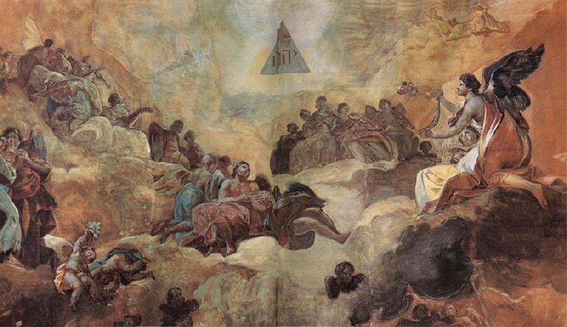 Francisco Goya Adoration of the Name of God by Angels China oil painting art